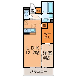 仮）D-room気噴町PJ　A棟の物件間取画像